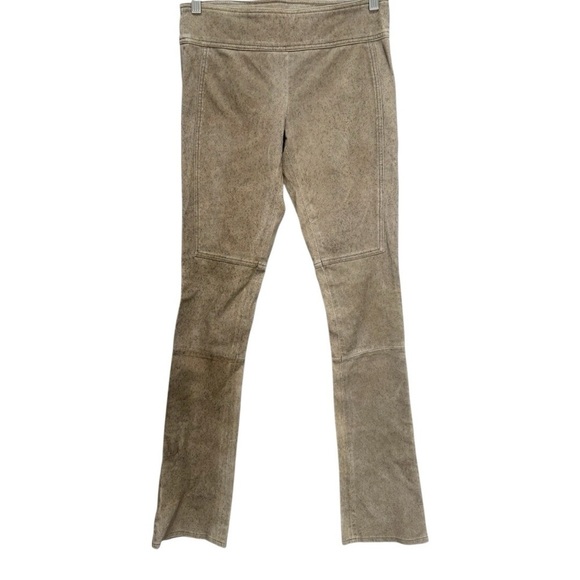 Diane Von Furstenberg Leather Straight Leg Pants Size 2 - Picture 2 of 9